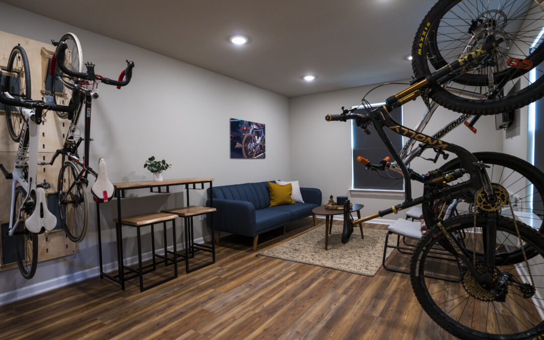 In-room bike storage at The Bike Inn